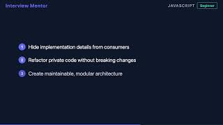 Public vs Private Variables in JavaScript Modules