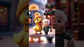 Cute duck and boy are going for grocery#funny #trending #comedy #shorts #funniestvideo #funnymoment