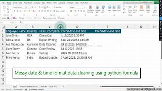 Fix Date & Time Format Issues in Excel with Python | Data Cleaning Tutorial