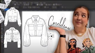 Desenho de Moda técnico no corel draw para iniciantes l @TathianeVargas