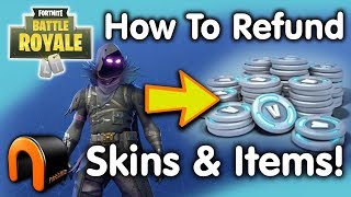 FORTNITE How To REFUND SKINS & Refund Items!