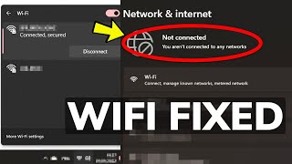 Fix: WiFi Connected but Not Working in Windows 11