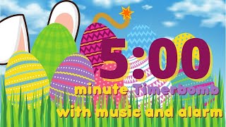 5 min Exploding Easter Egg Countdown Timer with Music and Alarm