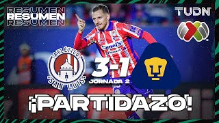 HIGHLIGHTS | Atl San Luis 3-1 Pumas | Liga Mx - CL2024 J2 | TUDN