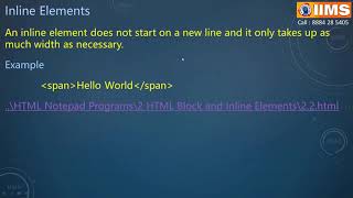 13 HTML Block Inline Elements Done