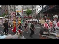 堀切菖蒲祭り阿波踊り　組踊り　2024.06 東京　japan walk 4k