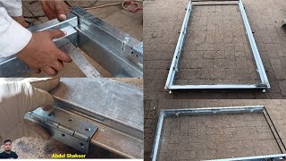 how to make metal door frame | iron door frame | steel door frame |iron door making | abdul shakoor