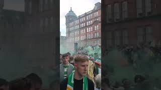 Glasgow Celtic fans take over GLASGOW