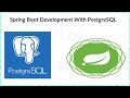 Developing Rest API using Spring Boot and PostgreSQL Database |PostgreSQL|Postgres|Spring Boot