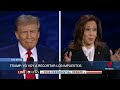 el primer toma y dame del debate entre trump y harris es por la economía noticias telemundo