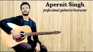Dilbara song | Pati Patni Aur Woh | Kartik A, Bhumi P, Ananya P | Guitar tutorial by Apernit singh