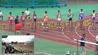 100m男子決勝　第46回　北海道中学校陸上競技大会(20150729)