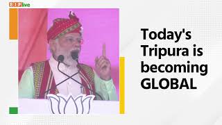 Unprecedented level of connectivity is making Tripura truly GLOBAL: PM Modi in Tripura