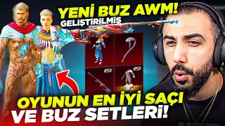 OYUNUN EN İYİ SAÇI VE BEDAVA YÜKSELTİLMİŞ AWM GELDİ!! 😱 (AŞIRI İNCE BUZ SETİ) | PUBG MOBILE