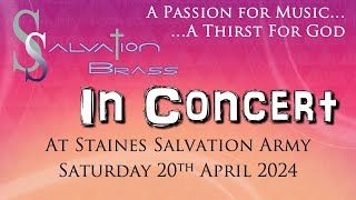 Salvation Brass Live in Concert - Staines April 2024