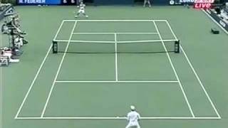 Nalbandian vs. Federer US Open 2003 - 2nd set Battle