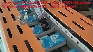 Double line pocket tissue high speed production line handkerchief converting automatic converter