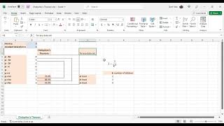 Microsoft Excel Chebyshev's Theorem