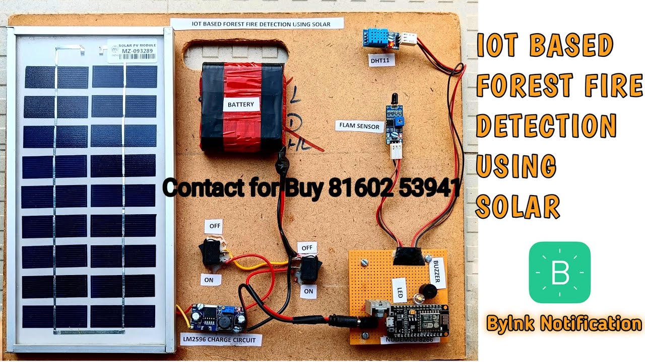 IOT Based Forest Fire Detection Using Solar.Ar Electro Projects - YouTube