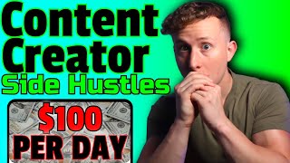 4 Side Hustles for Content Creators! | Passive Income Ideas