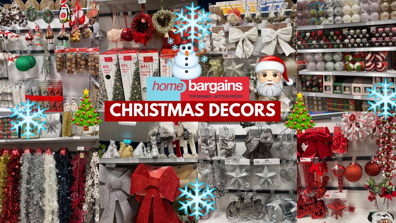 HOME BARGAINS CHRISTMAS DECORS WITH PRICE SEPT 2022 | HOME BARGAINS ...