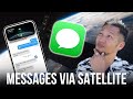 iOS 18 - Messages Via Satellite First Look Hands-On Demo w/ iPhone!