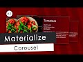 Materialize carousel options and customization – Part 2