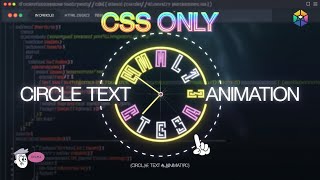 CSS Gradient Circle Text Animation | Html CSS
