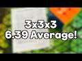 3x3x3 PR Average - 6.39