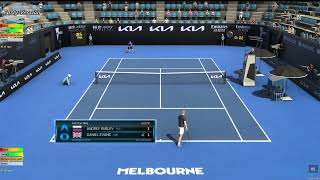Andrey Rublev VS Daniel Evans | Australian Open 2023 | Tennis Elbow 4 | CPU vs CPU Simulation