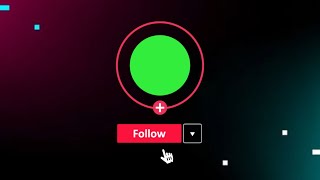 Tiktok Follow Me Follow Us Button Lower Thirds Green Screen Transparent