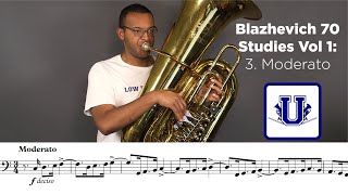 Blazhevich 70 Studies for BBb Tuba Vol. 1: 3. Moderato