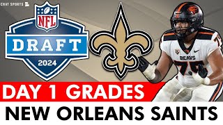 New Orleans Saints Draft Grades Ft. Taliese Fuaga In Round 1 + 2024 NFL Draft Rumors For The Saints