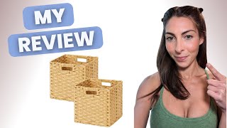 Every New Home Owner Needs These Wicker Storage Baskets with Handles