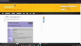 PHP Code Injection bWAPP tutorial