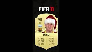 FIFA’s best rated player every year fifa 08-fifa23 #shorts #worldcup #christmas