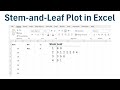 How to Make a Stem-and-Leaf Plot in Excel