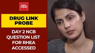 NCB Questions For Rhea Chakraborty On Day 2 Of Interrogation Accessed By India Today