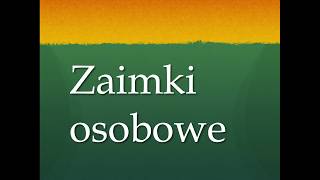 Zaimki osobowe niemieckie