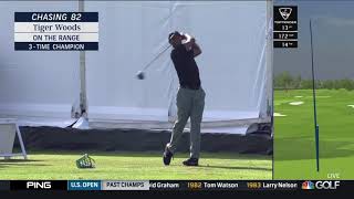 Tiger Woods / 3-Wood \u0026 Driver on the Range (2019 US Open)