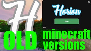 How To Use Horion Hacked Client For Old Minecraft Versions Tutorial ...