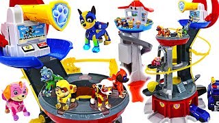 We've taken the base! Paw Patrol Mighty Pups Mighty Lookout Tower appeared! | DuDuPopTOY