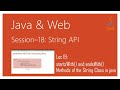 String API in Java | #19 | startsWith() and endsWith() Methods of the String Class in java