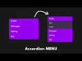 Create A Simple Accordion Menu Using Only HTML And CSS | Pure CSS Accordion Menu