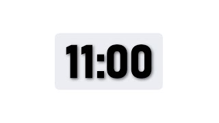 11 Minute Timer - Minimal Countdown Timer [Light Theme]