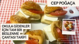 Cep Poğaça 🥯 İster okula, ister işe giderken yanınızda götürebileceğiniz taşımalık bir tarif 🥯