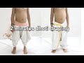 2 mins dhoti draping for kids | Krishna jayanthi makeup | veshti draping