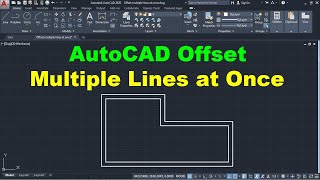 AutoCAD Offset Multiple Lines at Once