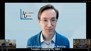 Board of Supervisors Tuesday Mtg. 01-14-25 · Noteworthy at the Library