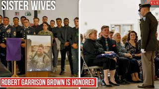SISTER WIVES Exclusive - JANELLE was given folded Flag as Garrison was honored b